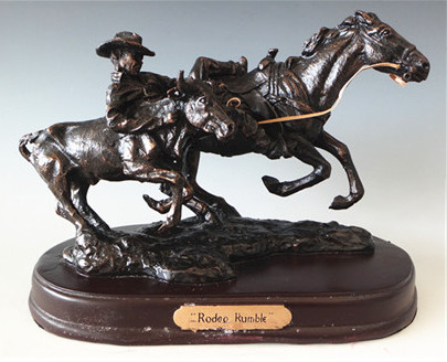 Resin Horse Figurine 17x19x28cm