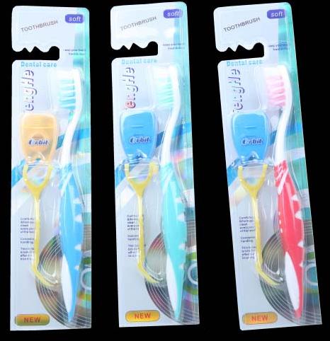 Nylon Tooth Brush, Packaging Type : Red, green pink