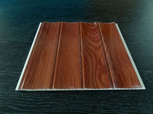 Wood Grain PVC Ceiling Panel, Ceiling Tile Shape : strip
