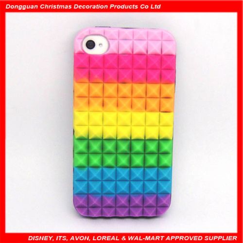 Rainbow Silicone Phone Case for iphone 4