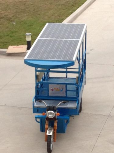 Solar Tricycle For Passenger and Cargo Use