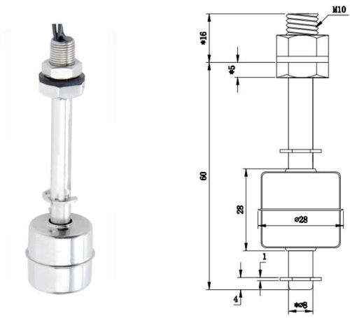 Stainless Steel Float Sensor, Float Switch, Level Switch