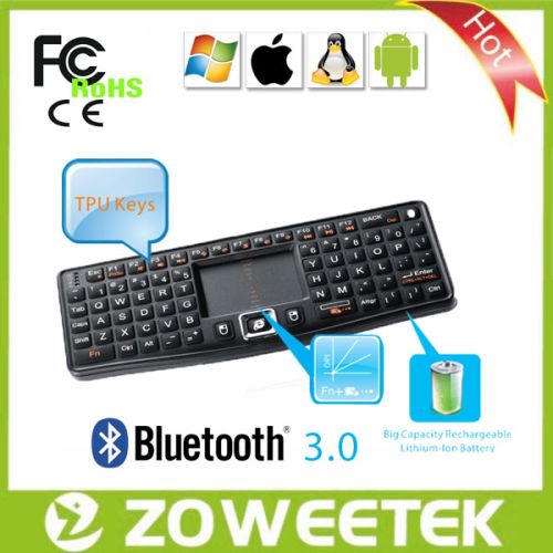 TPU keys+ Plastic shell Mini Bluetooth Keyboard