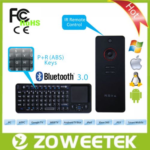Mini Bluetooth Keyboard, Touchpad, Ir Remote Control