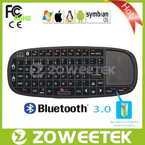 TPU keys+Plastic shell Ultra Mini Bluetooth Keyboard