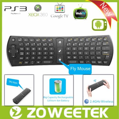 TPU keys+plastic shell Ultra Mini Wireless Keyboard