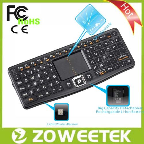 ABS keys+ Plastic shell Ultra Mini Wireless Keyboard