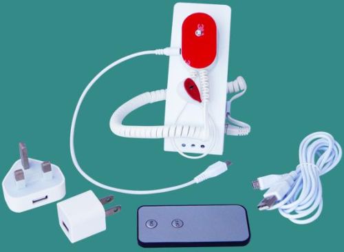 Mobile Phone Security Display Stand With Alarm, Charger