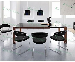 Tempered Glass Top Dining Table