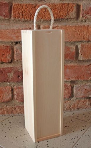 Wooden Wine Box With Slide Lid
