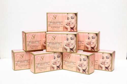 Skin whitening soap
