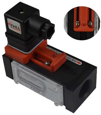 Double Bolt Piston Flow Switch