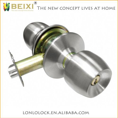 Stainless Steel Cylindrical Entrance Round Door Knob Lock