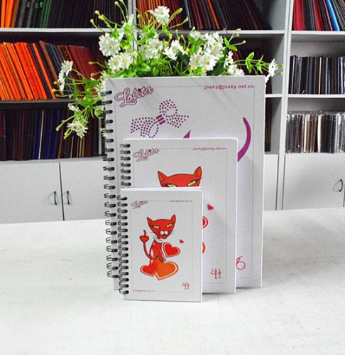 Spiral Notebook customized, Cover Material : Leather