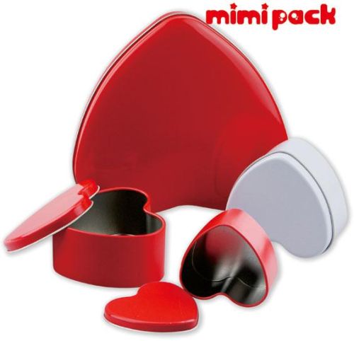 Heart Shape Metal Tin for candy, coffee
