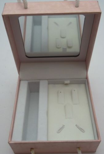 Portable Plastic Watch Jewellery Box, Packaging Type : pink