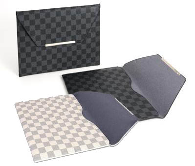 Magnetic Fancy Checkered Envelope, Packaging Type : black