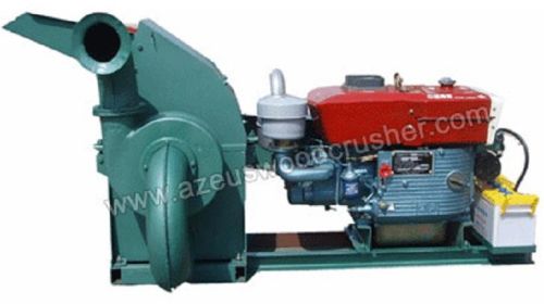 Small Diesel Wood Hammer Mill, Power : 15/22HP