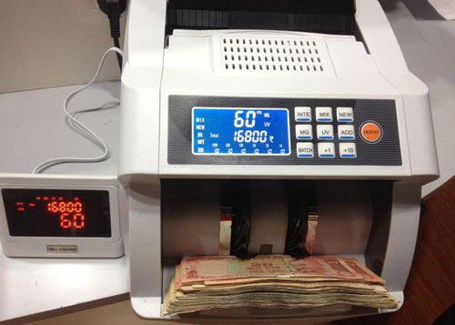 Table Top Note Value Counting Machine