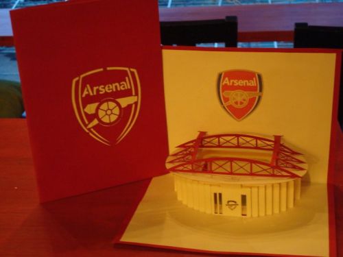 Arsenal - Handmade 3D POP-up Greeting Card