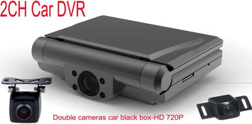 Double Cameras Car DVR With G-sensor Night Vision