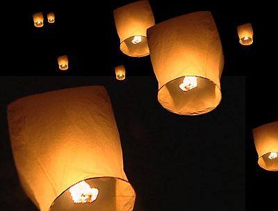 Sky Lanterns 90cm High