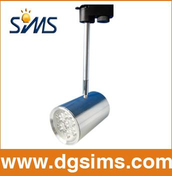 3W Silver High Power Single Head Straight LED Ceiling Track Light