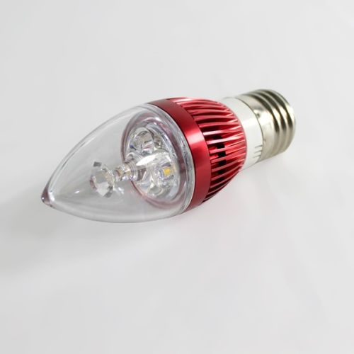 Ac85-264v 3*1w E27 LED Candle Bulb, Brand Name : Aurora, Power : 3W