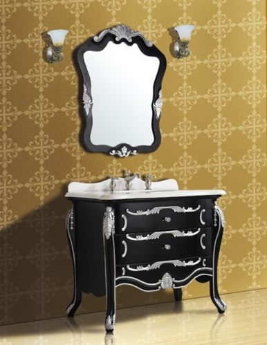 Black Bathroom Cabinet 950*600*850, Packaging Type : balck