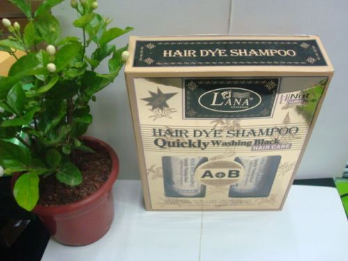Lana Natural Hair Dye Shampoo For Blacking Hair