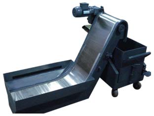 Electric Magnetic Chip Conveyor, Color : Black