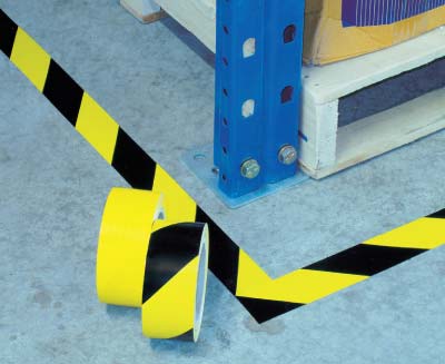 BOPP Film Stripped Floor Marking Tape, Width : 10-20mm, 20-30mm