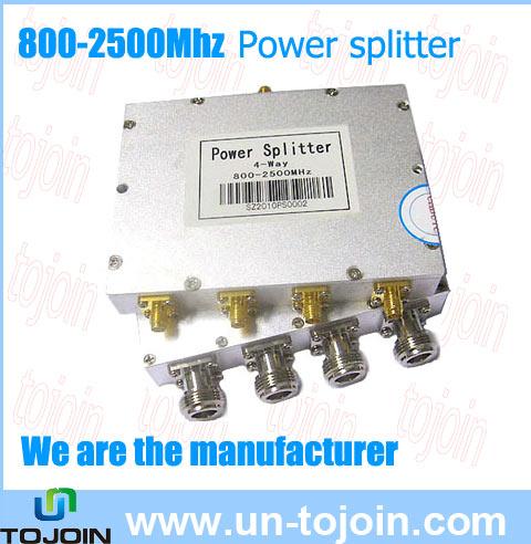 800-2500MHZ 4 Way Power Splitter