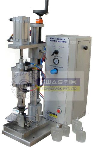 Semi Auto Single Head Perfume Bottle Crimping Machine