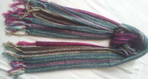 Viscose Wool Multi Stripe