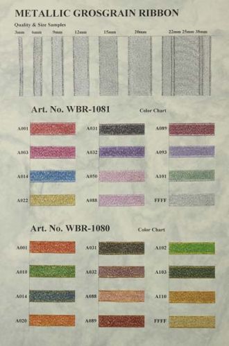 Metallic Grosgrain Ribbon