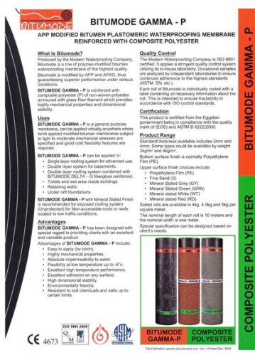 Waterproof Membrane, Thickness : 2mm, 3mm, 4mm, 5mm