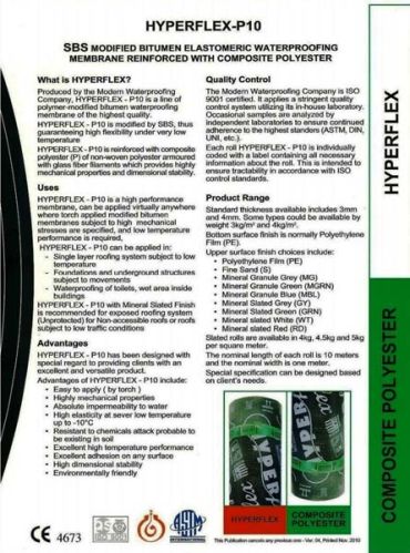 Composite Polyester Waterproofing Membrane for etc.