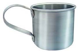 Round Polished Aluminium Mugs, For Drinkware, Style : Antique