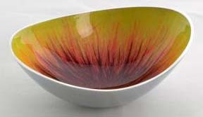 Aluminum Oval Enamel Serving Bowl, Size : 6'