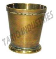 Brass Julep Cup 04 Oz Smooth Brass Antique