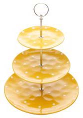 Round Polished Cookie Stands, For Serving Cookies, Pattern : Plain