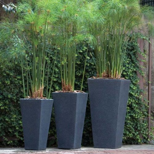 Polished Plain Marble Garden Planters, Capacity : 0-10ltr