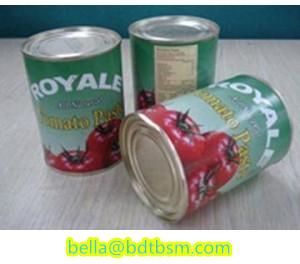 Brix:28-30 Canned Tomato Paste,425g*24tin/carton