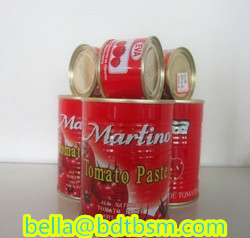 Brix:28-30 Canned Tomato Paste,800g*12tin/carton