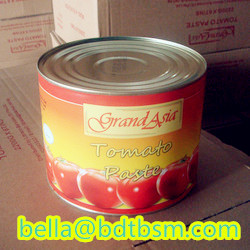 Brix:28-30 Canned Tomato Paste,850g*12tin/carton