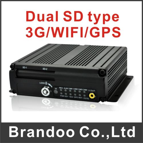 Dual SD Card 3G Bus Mobile DVR System