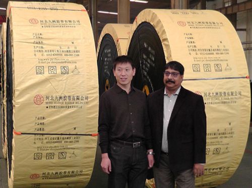 Rubber Cover St1600 Steel Cord Conveyor Belt, Packaging Type : Black