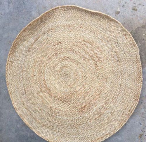 Arihant Arts Assorted Jute Braided Round Rug, Size : 4x4 Feet