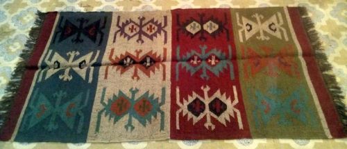 VIWJ0009 Wool Jute Rugs, Size : 90x150 Cm